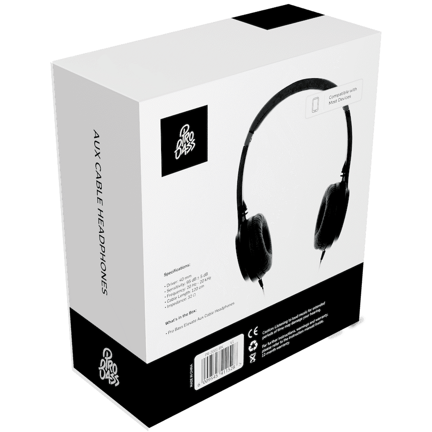 Pro Bass Elevate Series Auxiliary Headphone