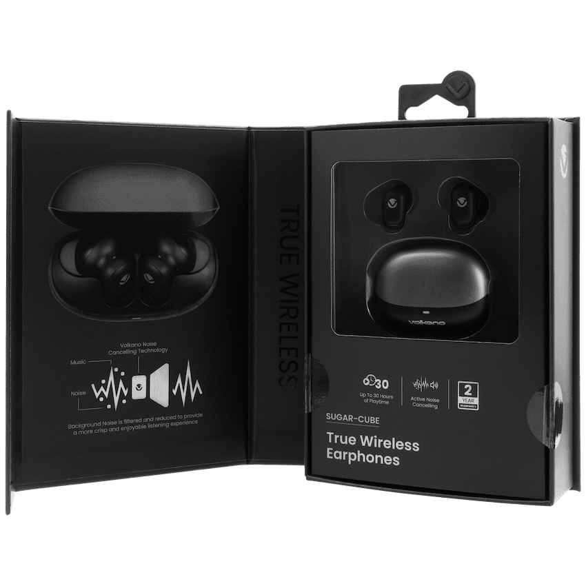 Volkano Sugar-Cube Active Noise Cancelling True Wireless Earphones