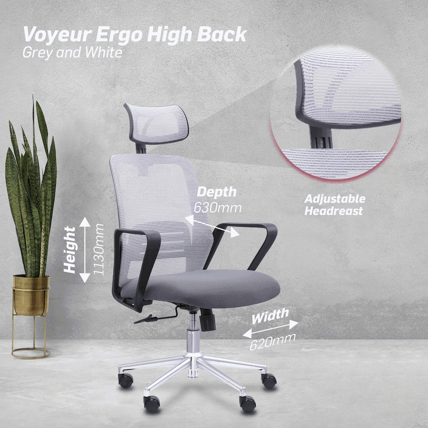 Everfurn Voyeur Ergo High Back