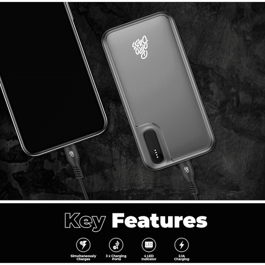 Pro Bass ChargeMax Series 20000mAh Power Bank