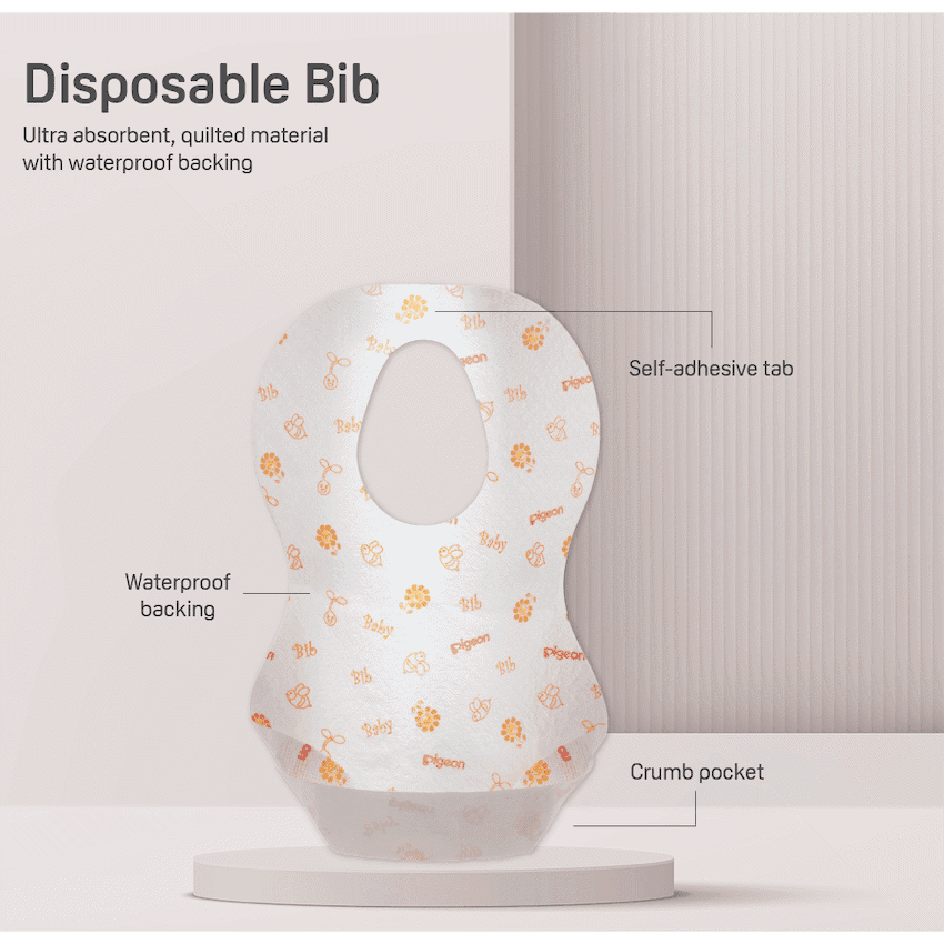 Pigeon - Disposable Baby Bibs 20's