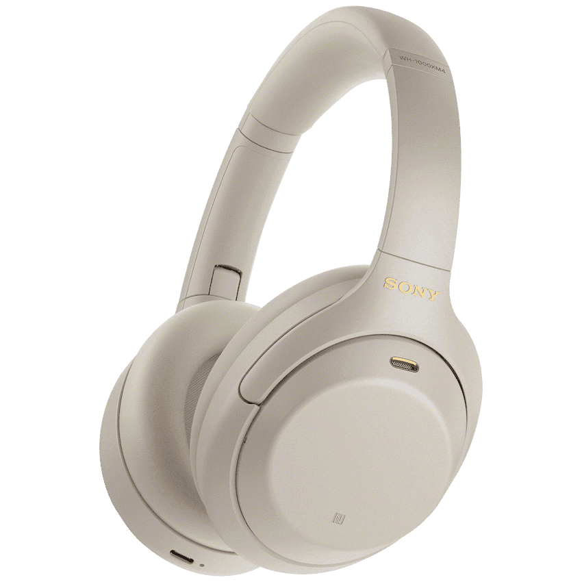 Sony WH-1000XM4 (Silver) Noise-Cancelling BT Headphones