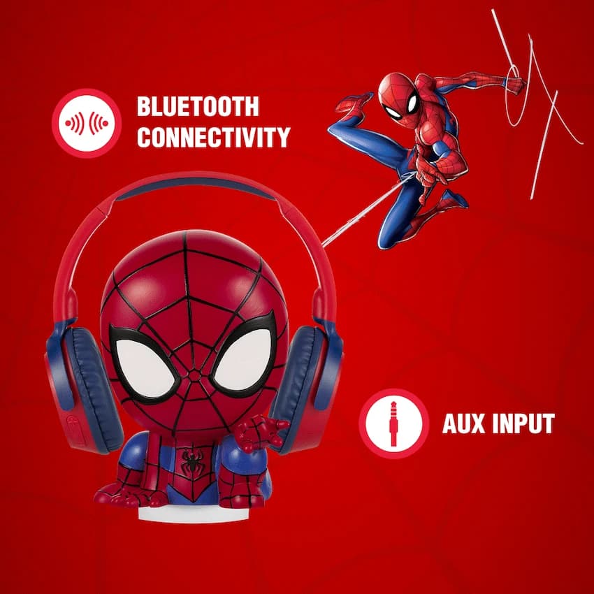 Spider-Man Soft Touch Light with Bluetooth Headphone Combo
