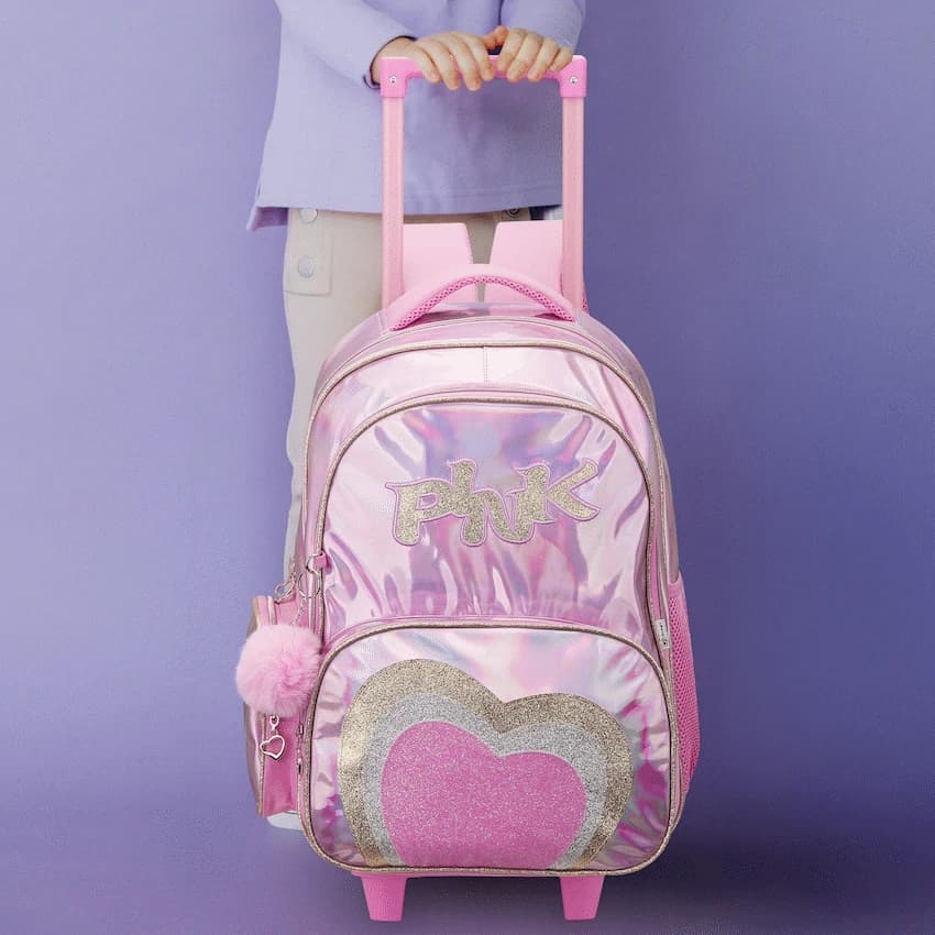 Quest Mirror-Glitz Trolley Backpack - Pink