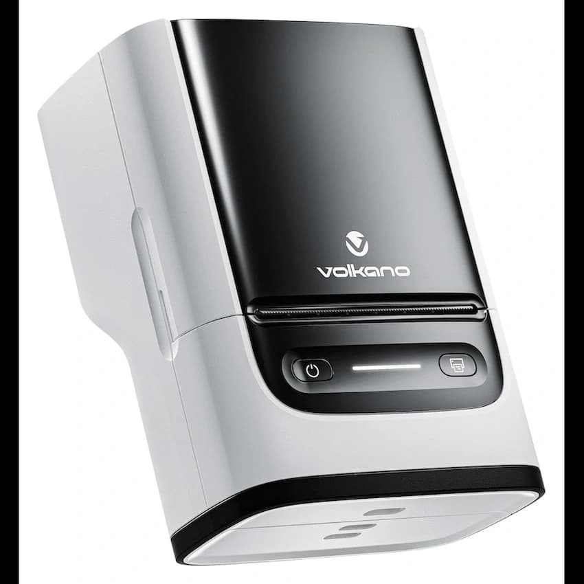 Volkano LabelPro Duo Series Thermal Dual Size Label Printer - Black and White