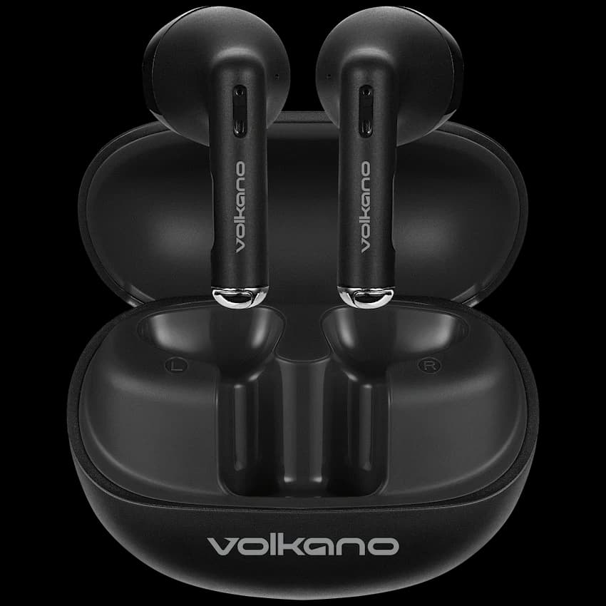 Volkano Buds X3 TWS Earphones with ENC - Black