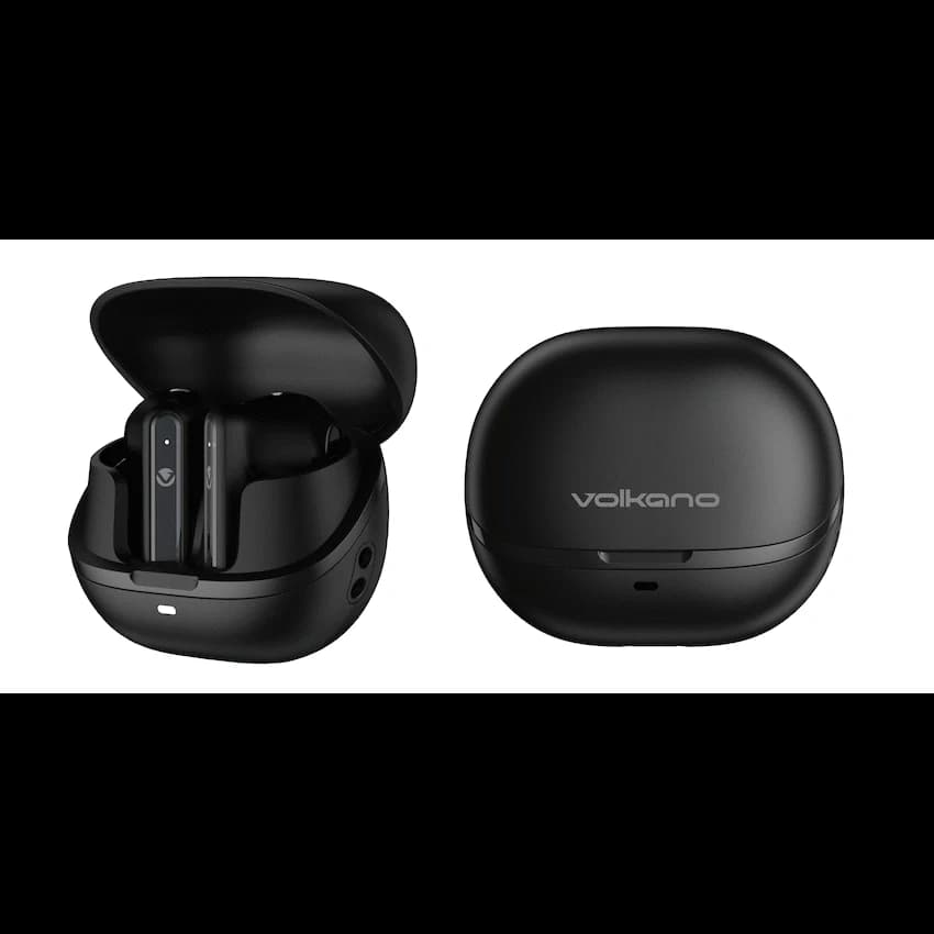 Volkano QuietFit - TWS Earphones with ANC & ENC- Black