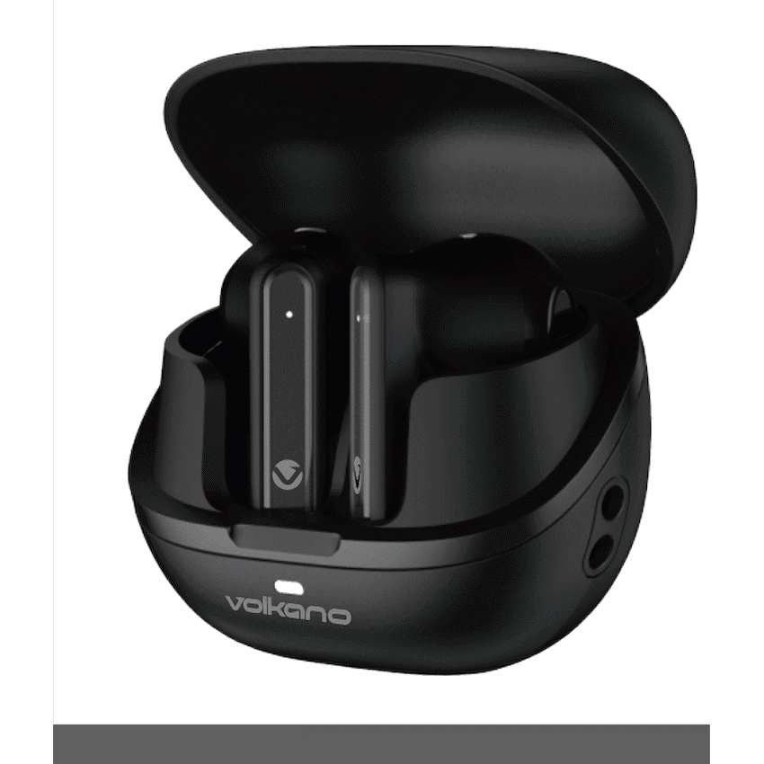 Volkano QuietFit - TWS Earphones with ANC & ENC- Black
