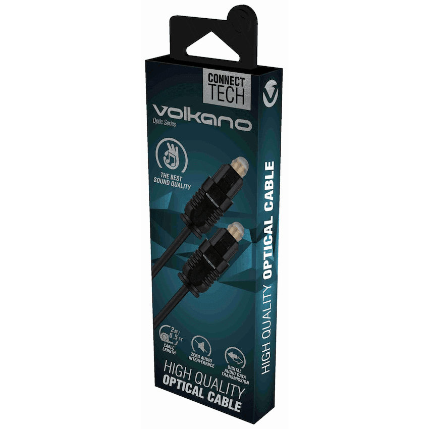 Volkano Optic Series 2m Optical Cable - Black