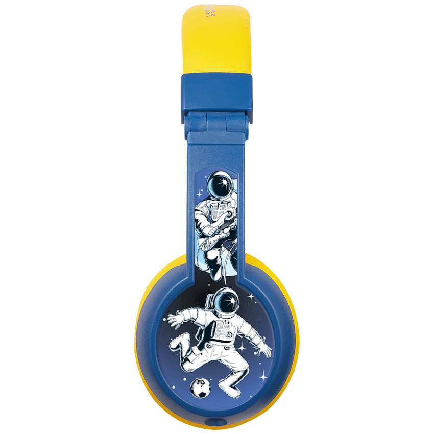 Volkano Sidekick Series Wired Kiddies Headphones with Share Port - Yellow/Blue