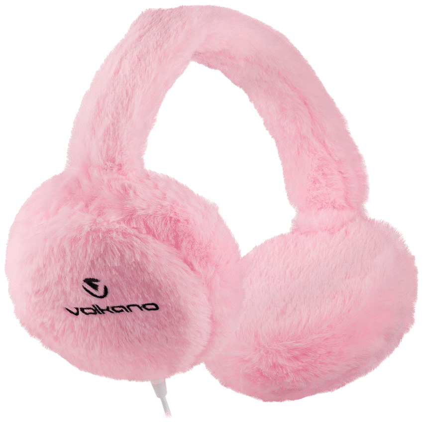 Volkano Kids Llama Series Wired Headphones with Case - Pink