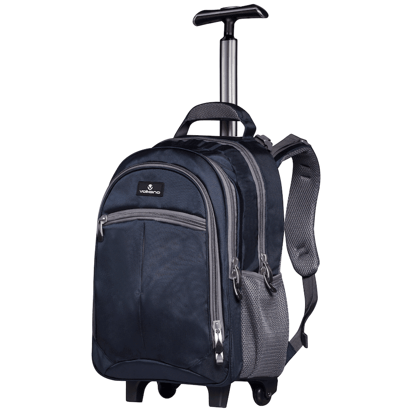 Volkano Orthopaedic Trolley Backpack 35l - Navy/Grey
