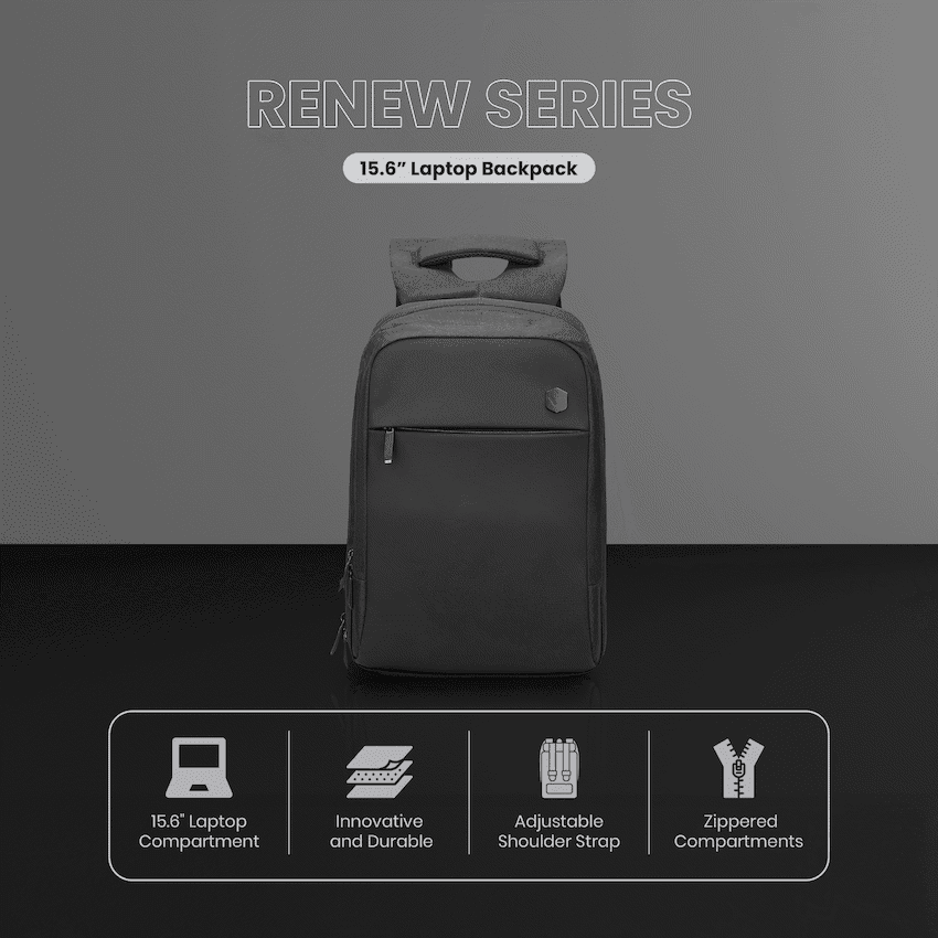 Volkano Renew 15.6" Laptop Backpack - Black