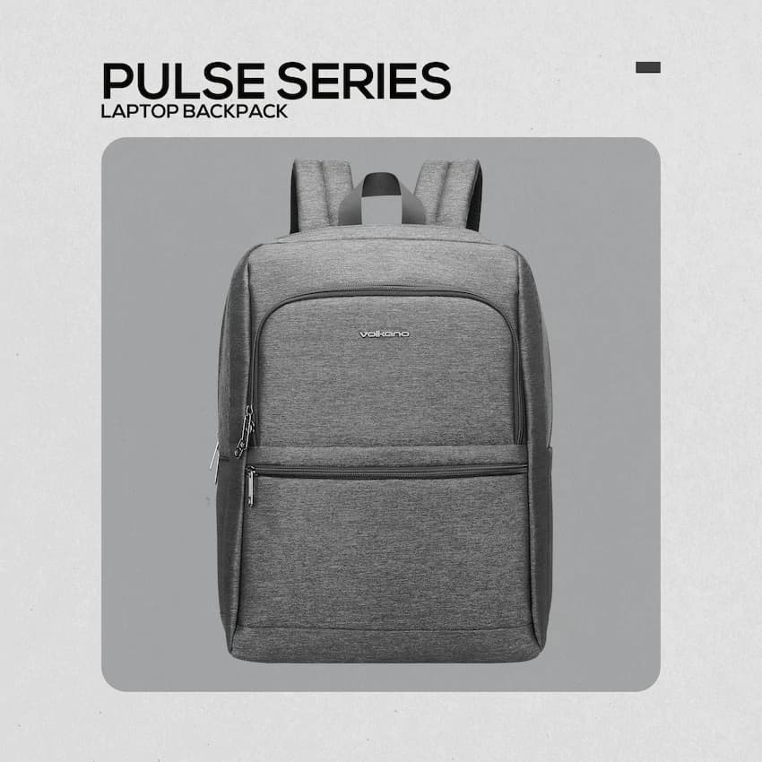 Volkano Pulse 15.6" Laptop Backpack - Charcoal