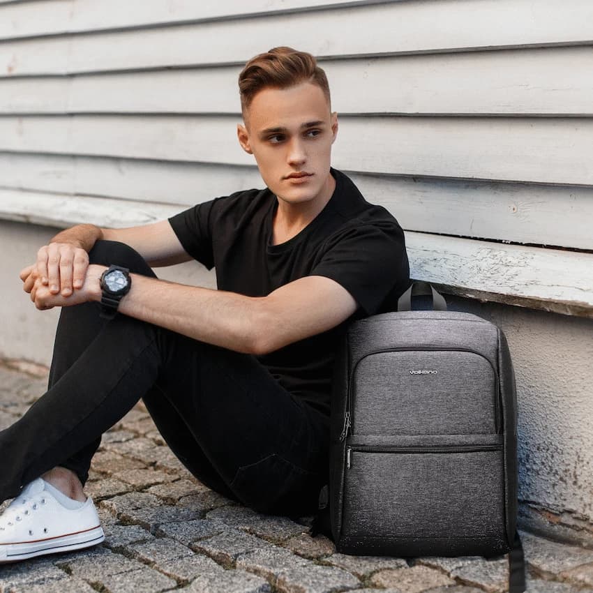 Volkano Pulse 15.6" Laptop Backpack - Charcoal