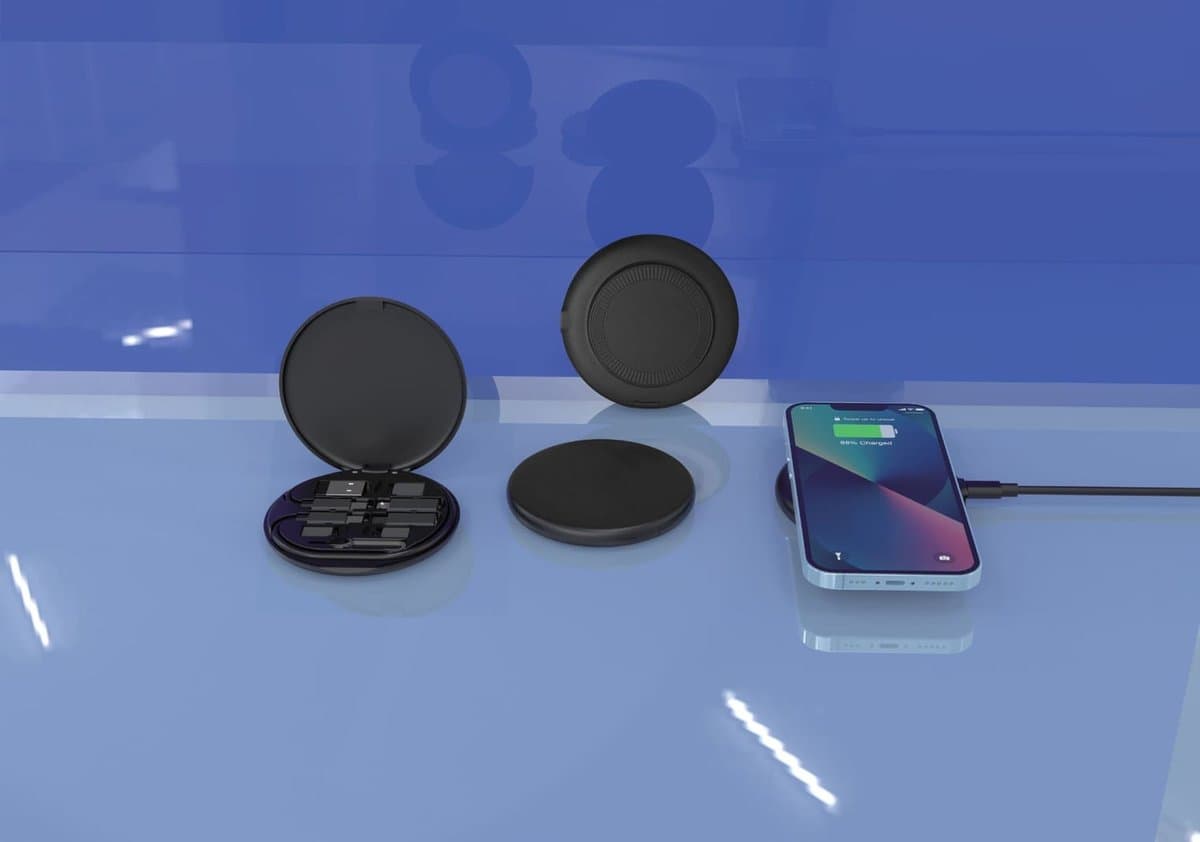 OSLO Mag - @memorii Recycled 15W Magnetic Wireless Charger Multicable Set