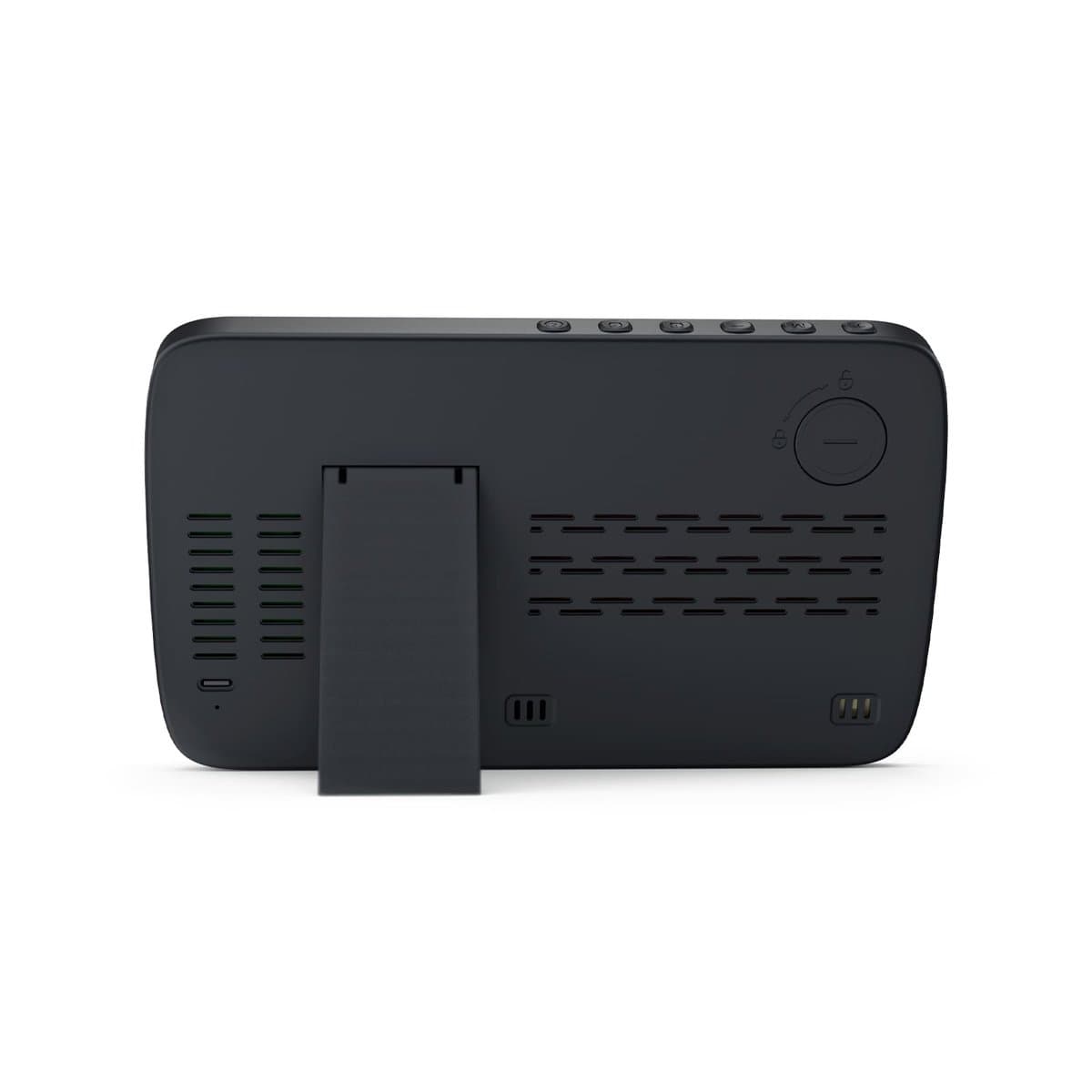 RISE - Giftology Digital Alarm Clock & Wireless Charger - Black