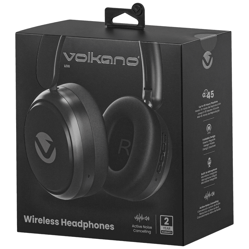 Volkano Lexi Bluetooth Headphone with ANC - Black