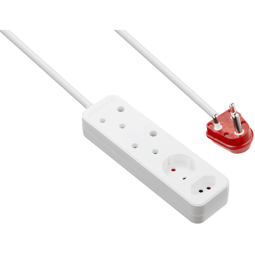 Switched High Surge 4-Way Multiplug 0.5m 1140J