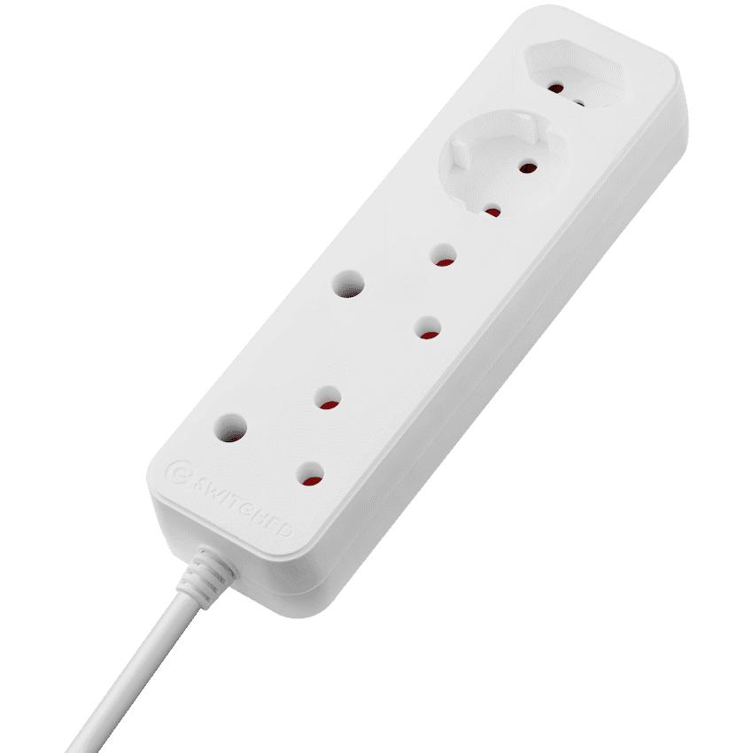 Switched High Surge 4-Way Multiplug 0.5m 1140J