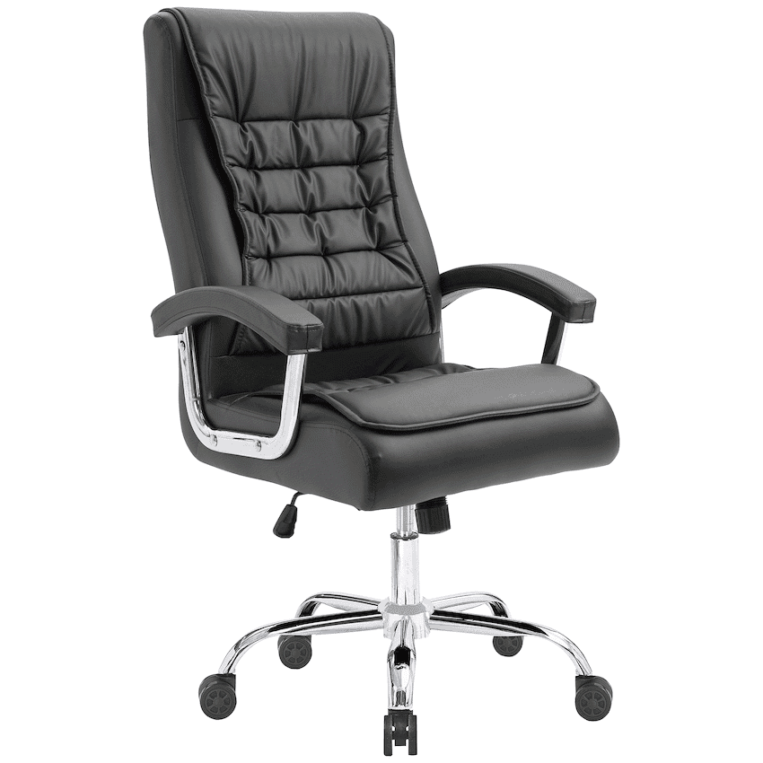 Everfurn Louis High Back Office Chair - Black