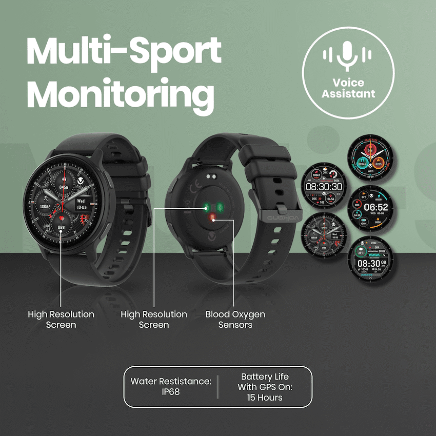 Volkano Stellar Series GPS Watch - Black