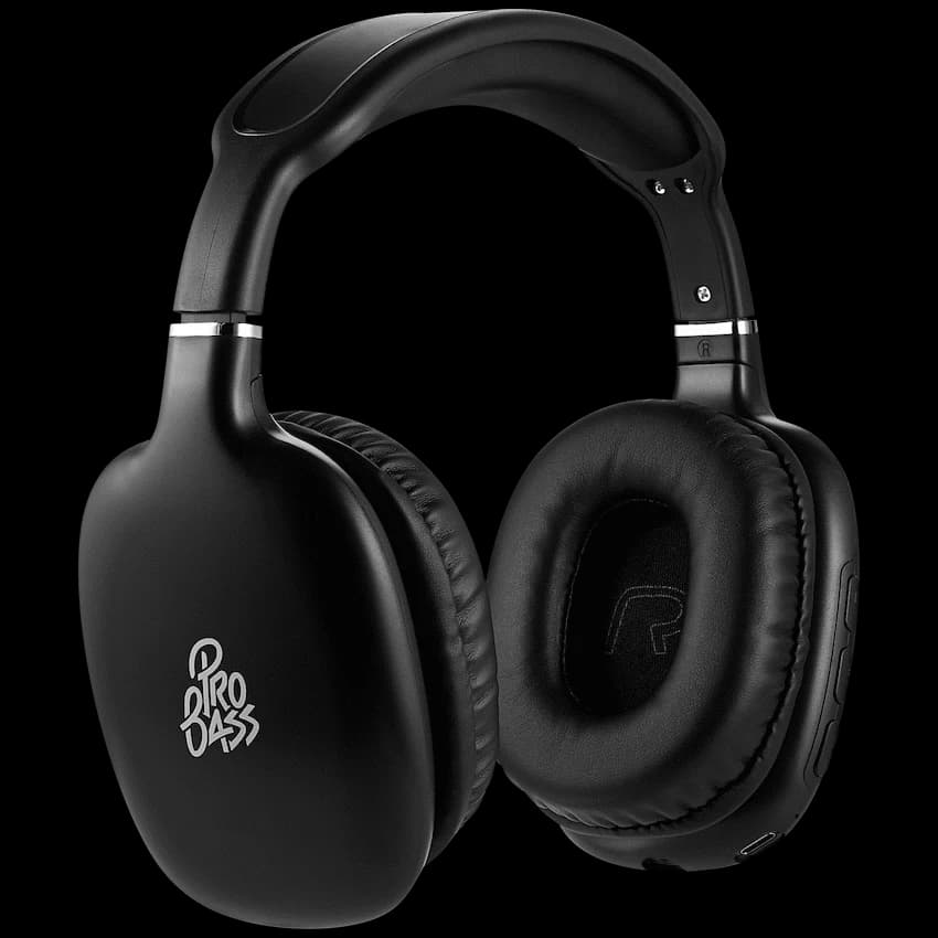 Pro Bass Retro Bluetooth Wireless Headphone with PU Case thumbnail 2