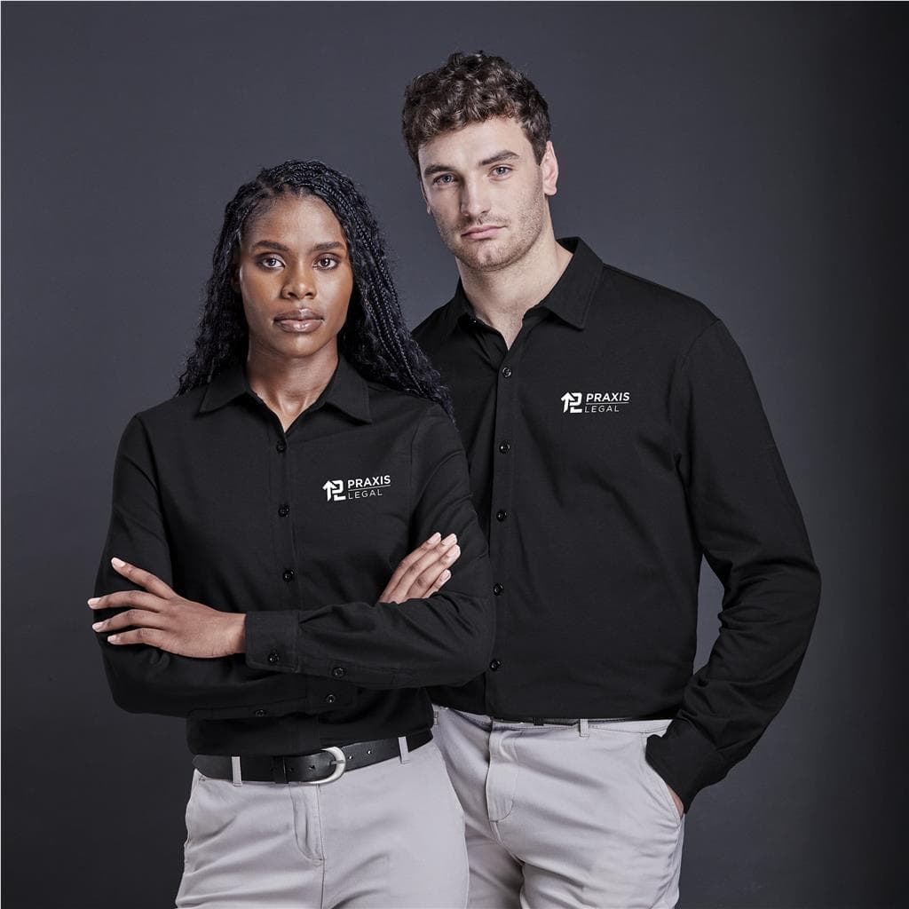 Mens Long Sleeve Alex Varga Cronus Knitted Shirt thumbnail 2