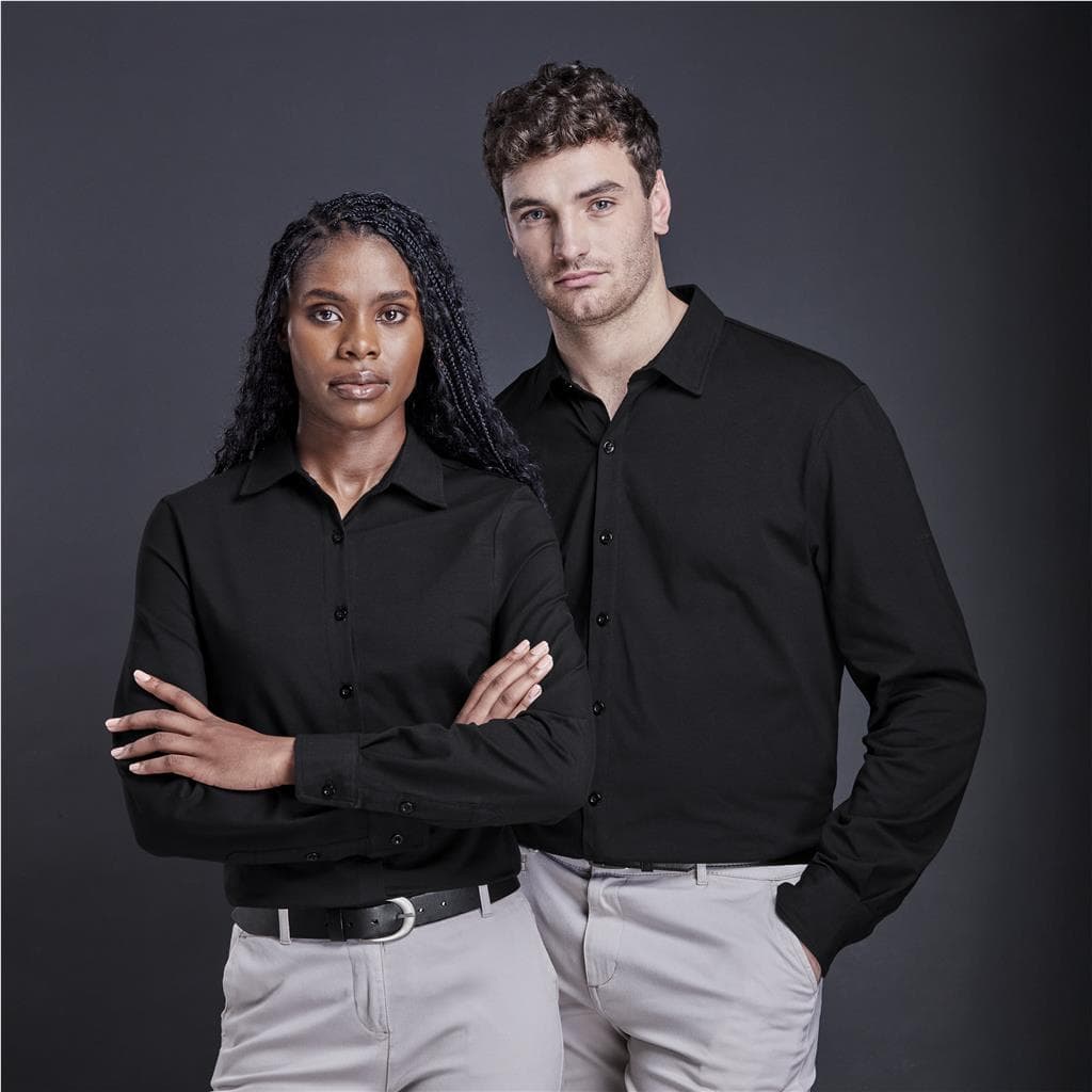 Ladies Long Sleeve Alex Varga Cronus Knitted Shirt thumbnail 6