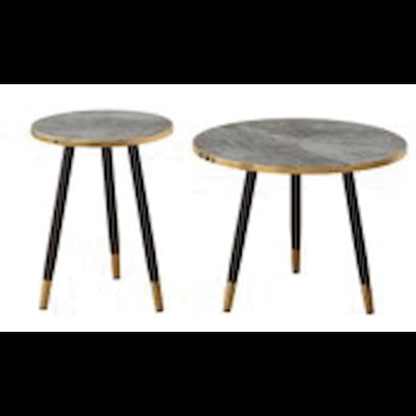 Everfurn Diana Coffee Table Black Marble with Black Legs thumbnail 18