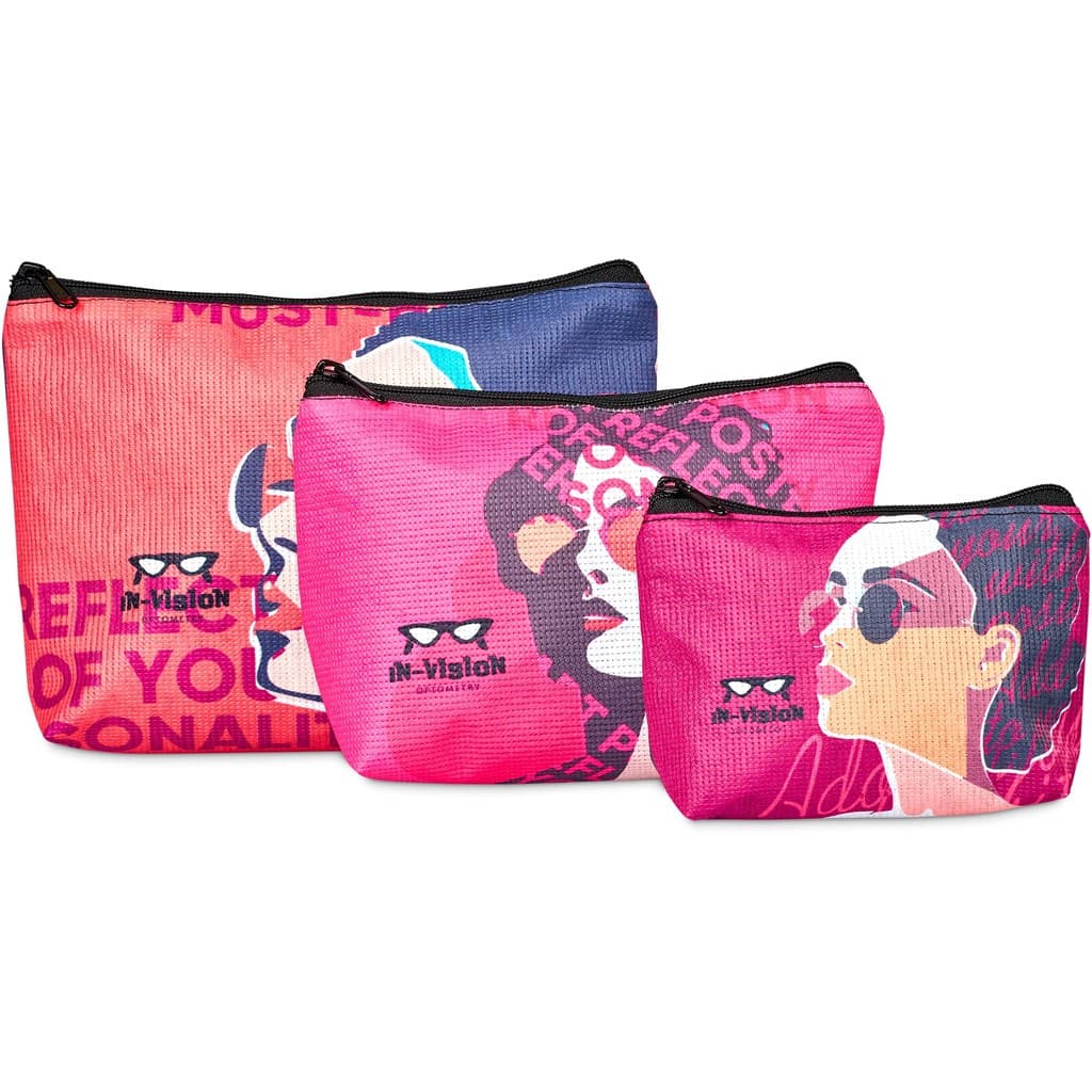 Hoppla Leanne Recycled PET Stitch-Bond Maxi Toiletry Bag thumbnail 8
