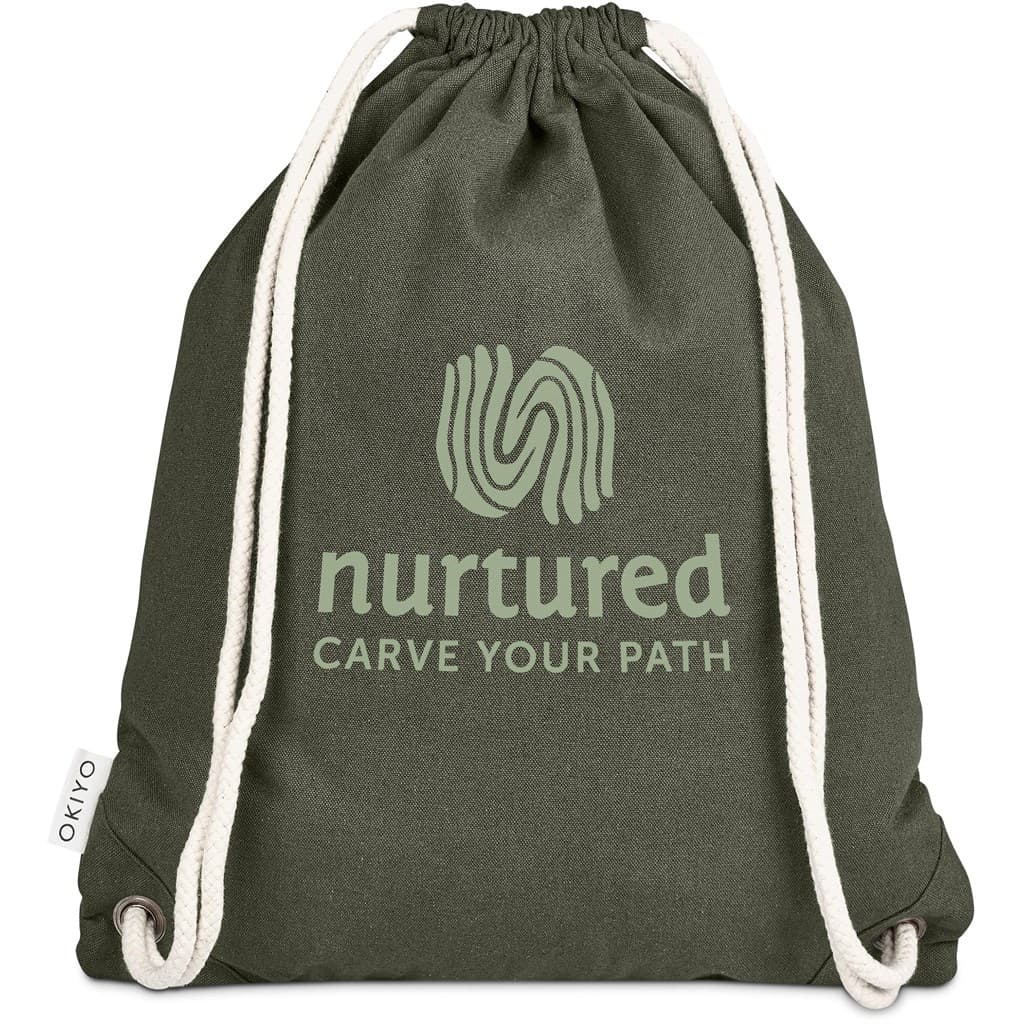 Okiyo Kinchaku Recycled Canvas Drawstring Bag thumbnail 12