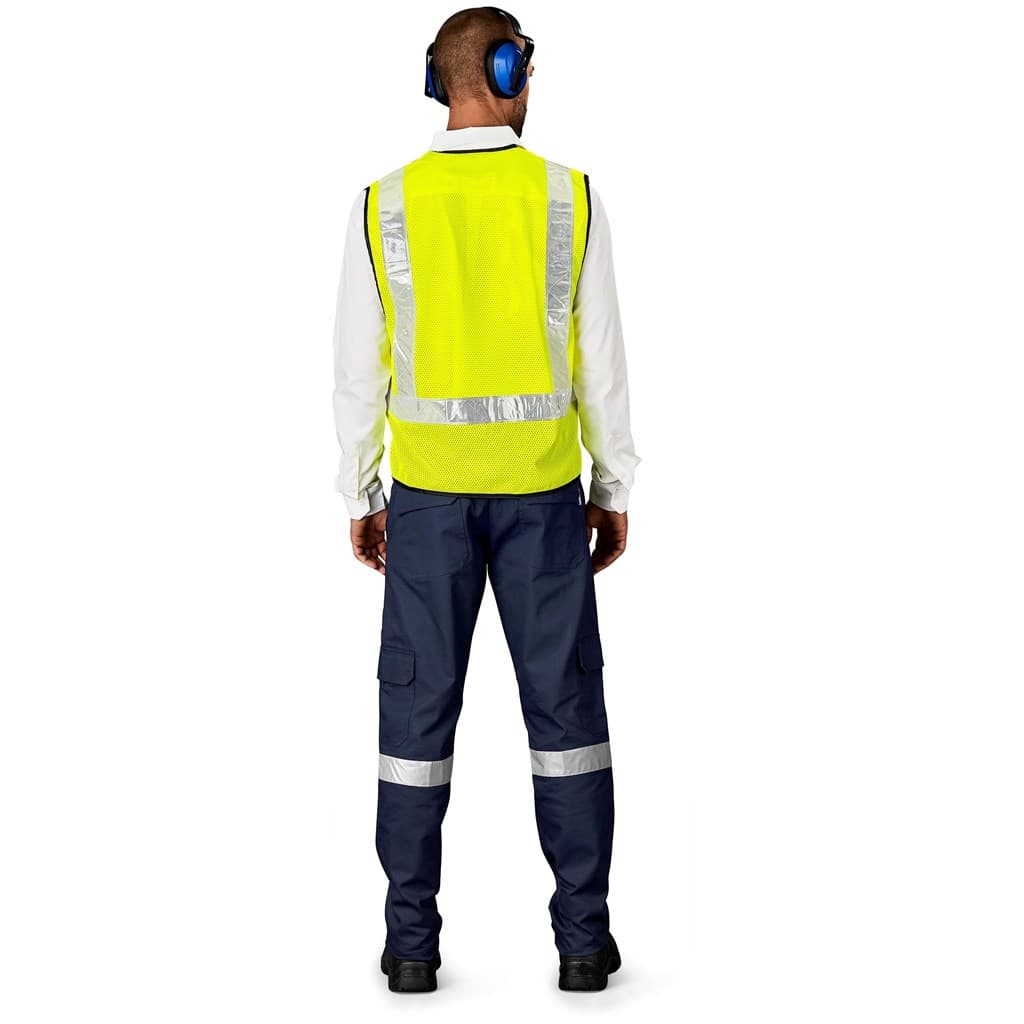 Airport Hi-Viz Reflective Full Zip Vest thumbnail 2