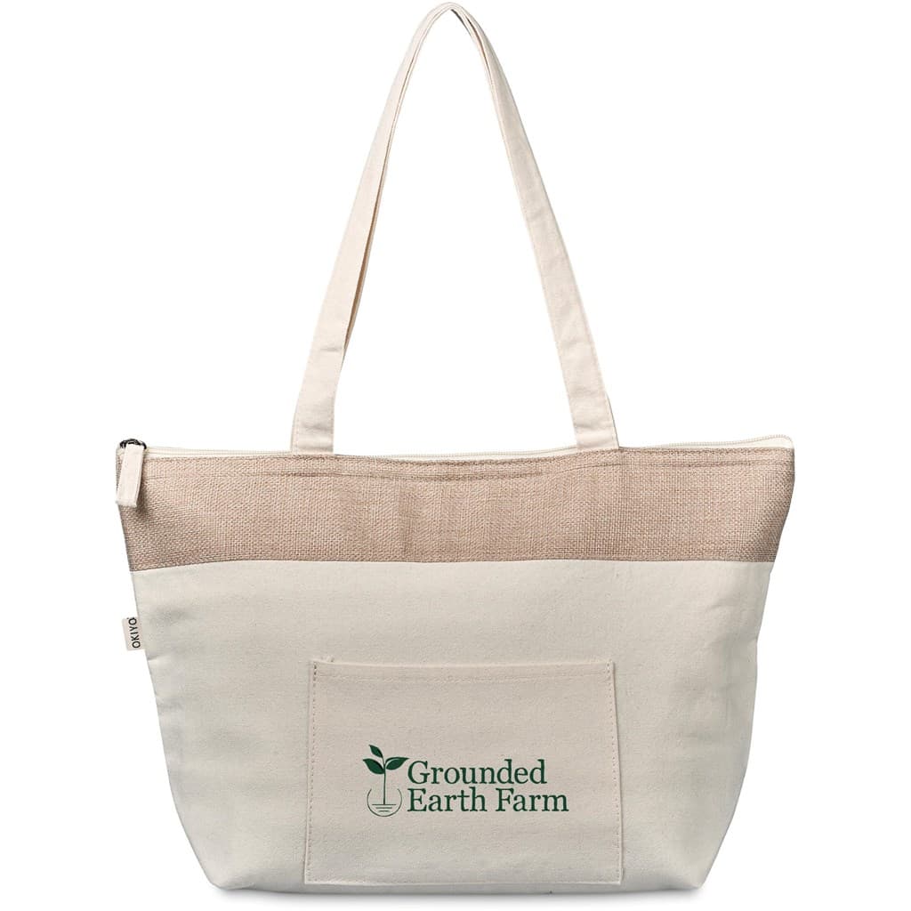 Okiyo Arshi Cotton & Jute 12 Can Lunch Cooler thumbnail 3