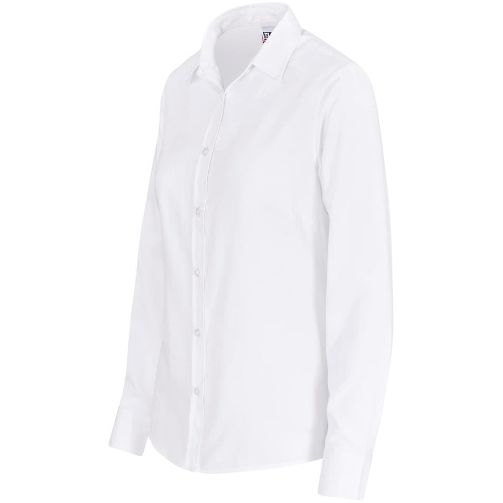 Ladies Long Sleeve Oxford Shirt thumbnail 8