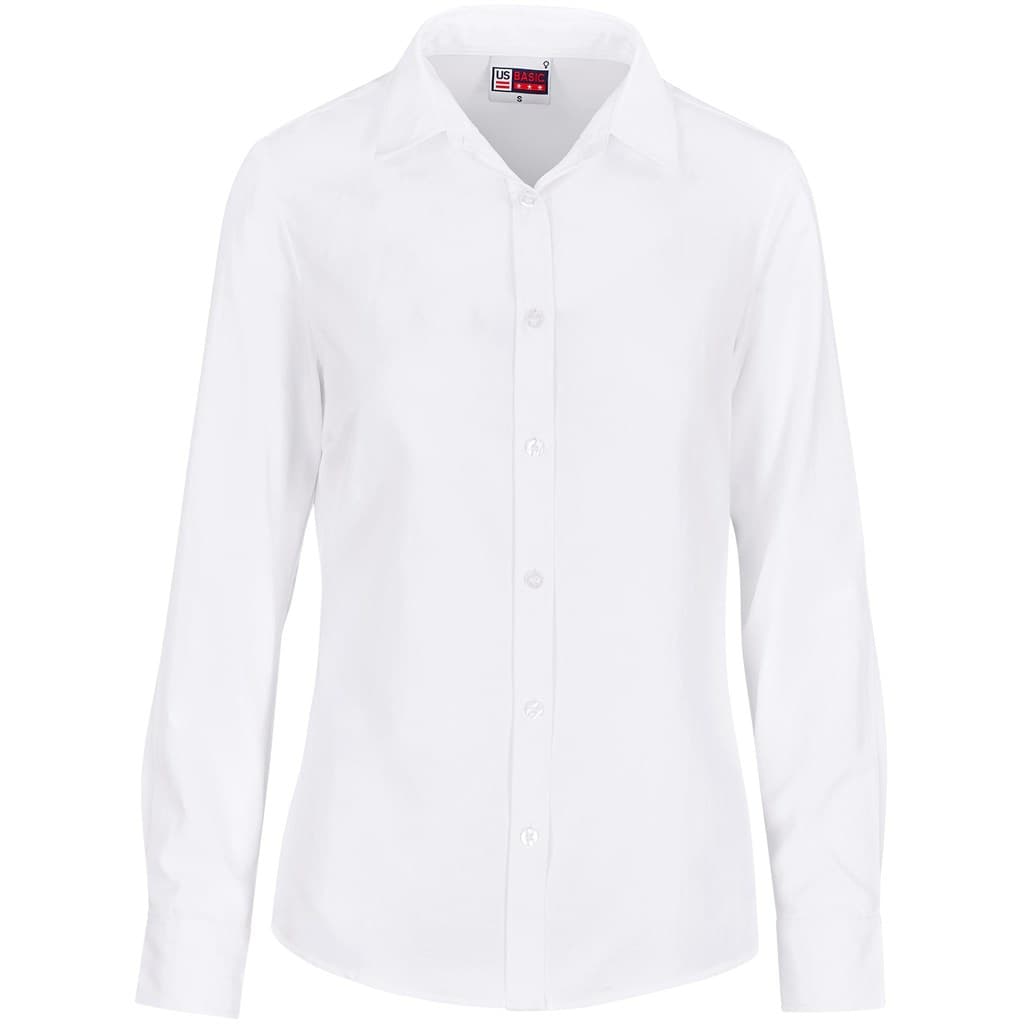 Ladies Long Sleeve Oxford Shirt thumbnail 7