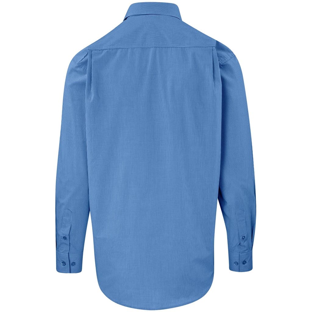 Mens Long Sleeve Micro Check Shirt thumbnail 2