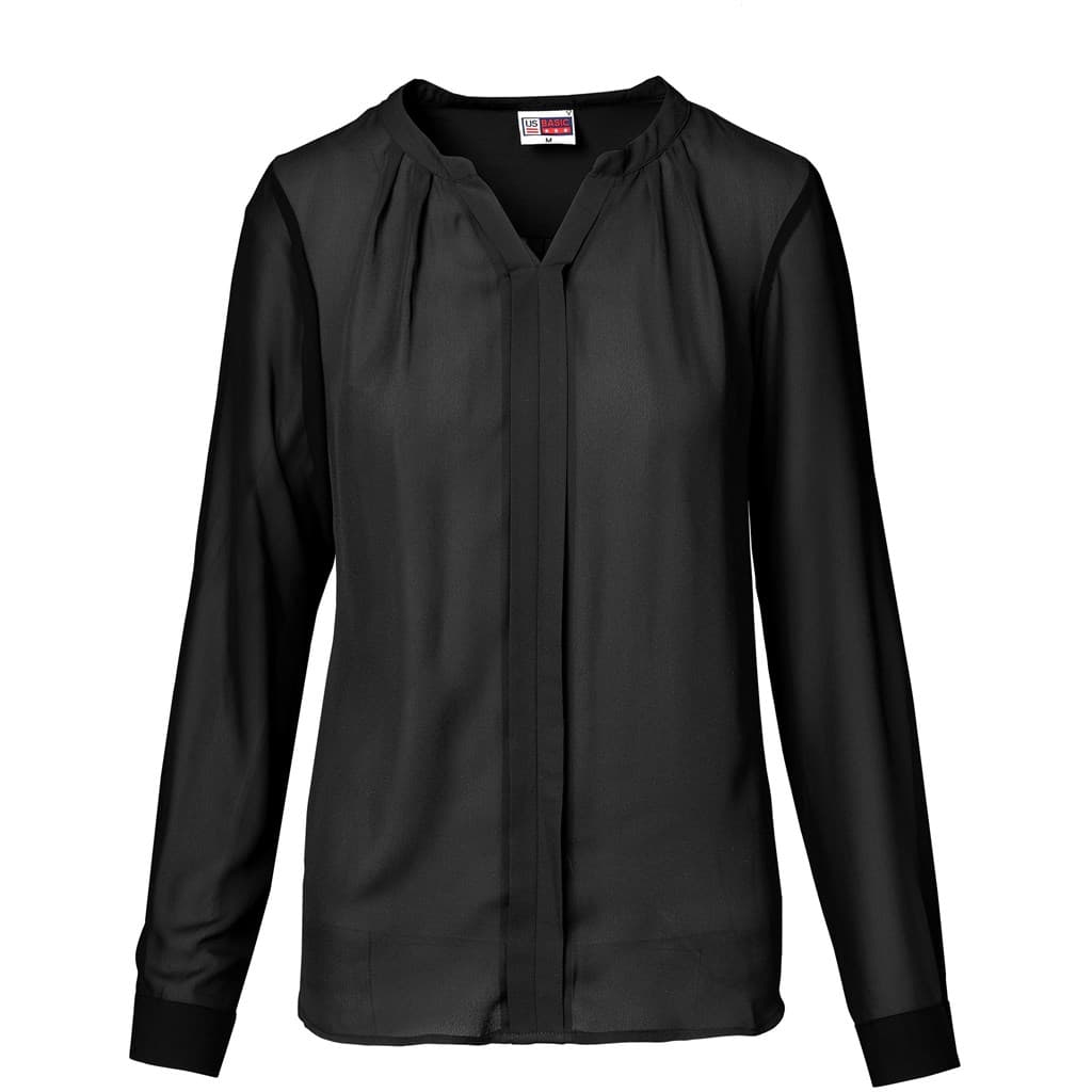 Ladies Long Sleeve Zenobia Blouse thumbnail 3