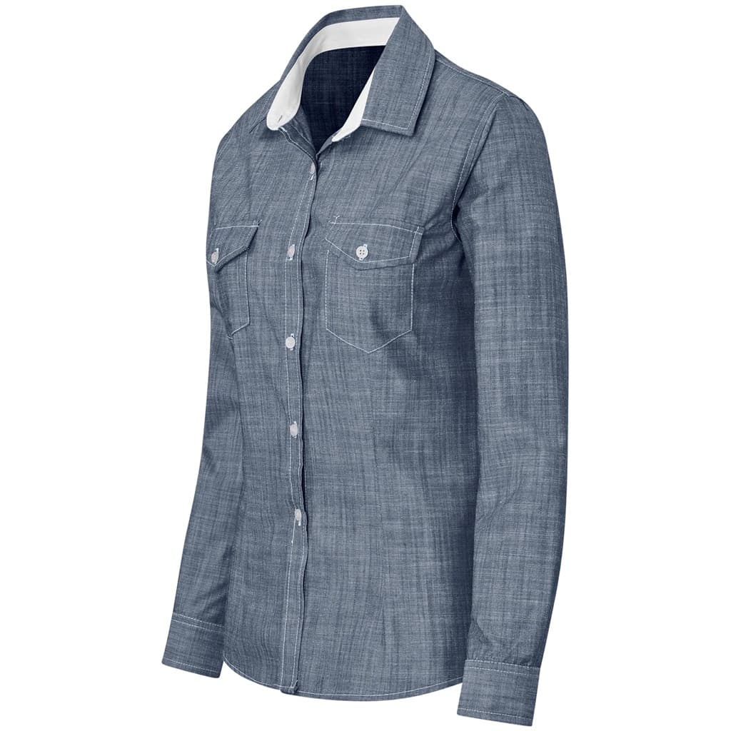 Ladies Long Sleeve Windsor Shirt thumbnail 2