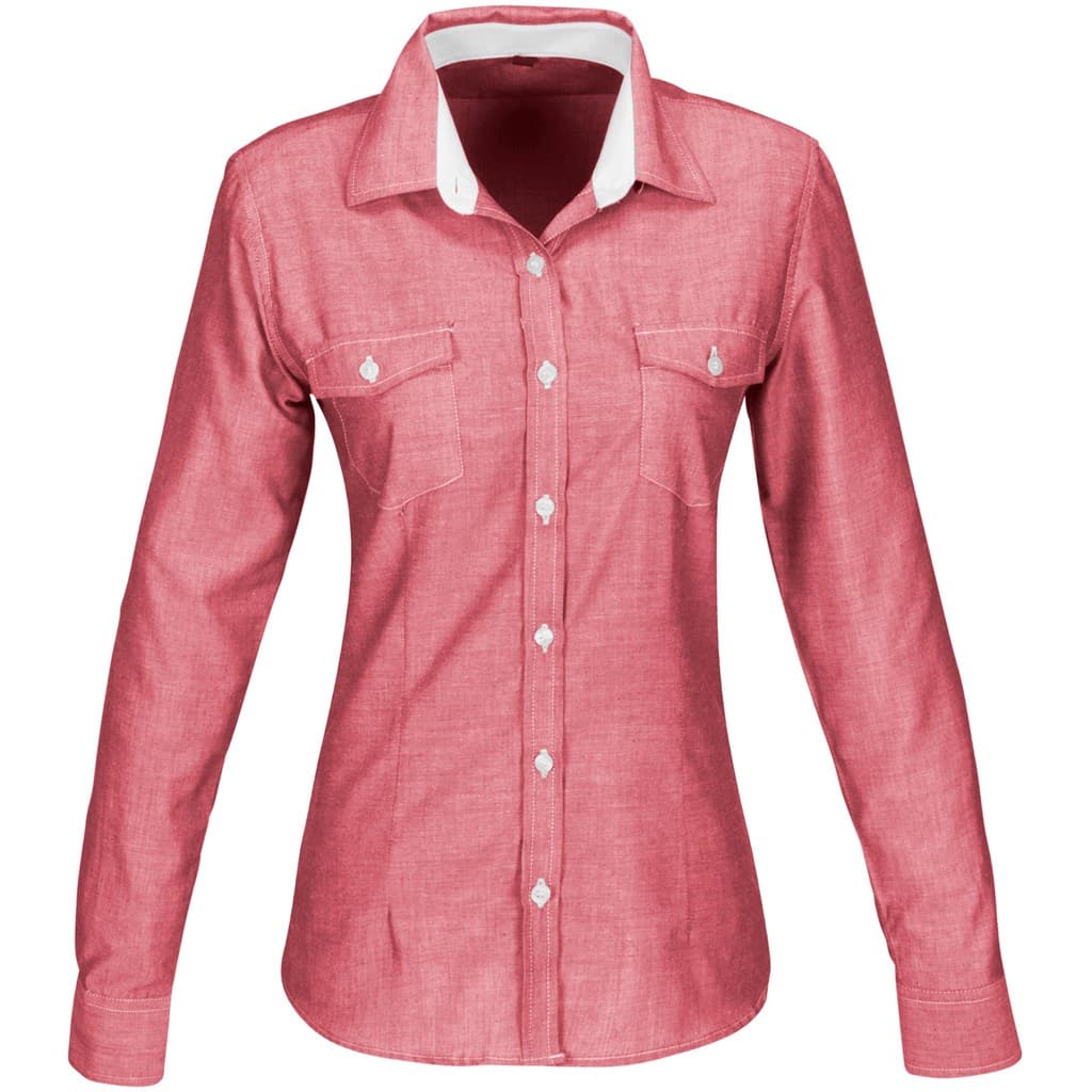 Ladies Long Sleeve Windsor Shirt thumbnail 4