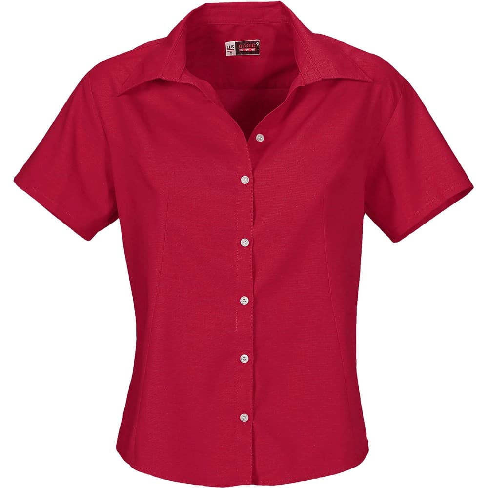 Ladies Short Sleeve Aspen Shirt – Red