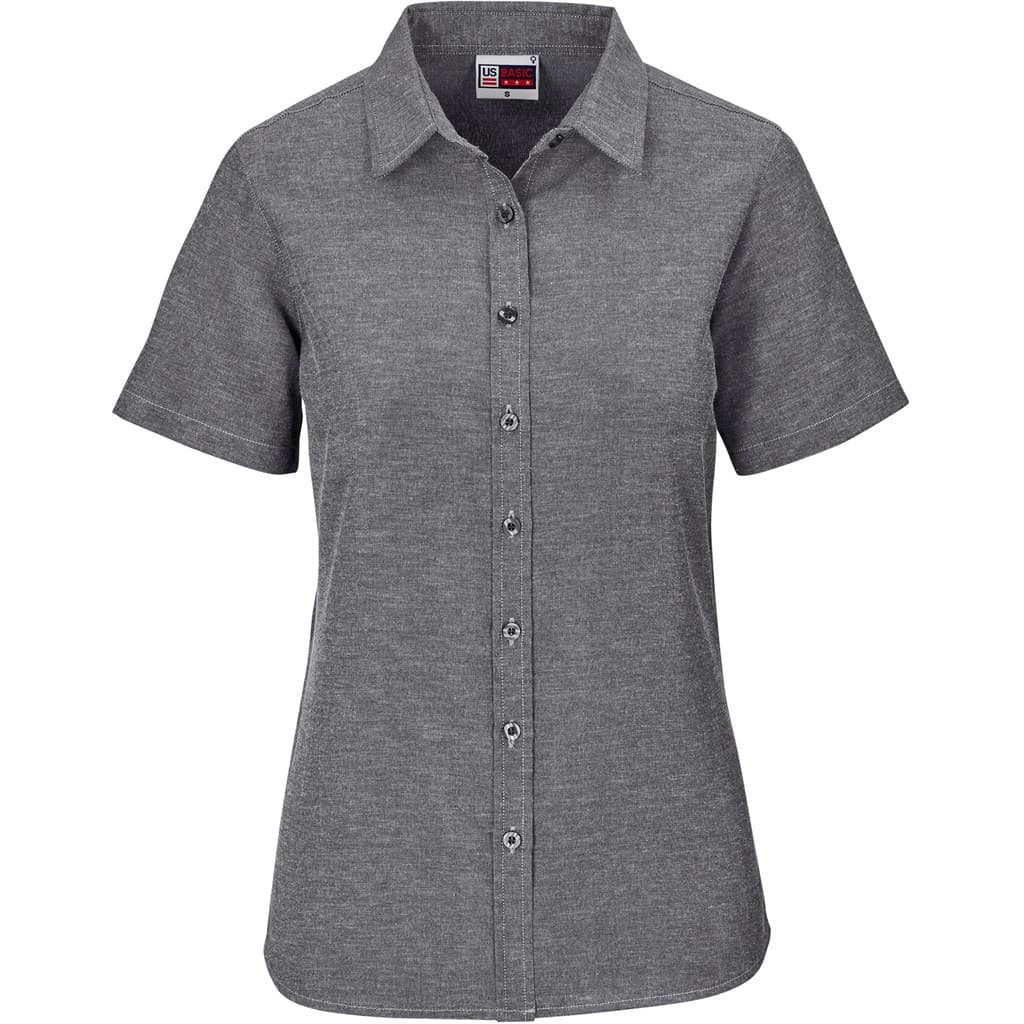 Ladies Short Sleeve Oxford Shirt thumbnail 3