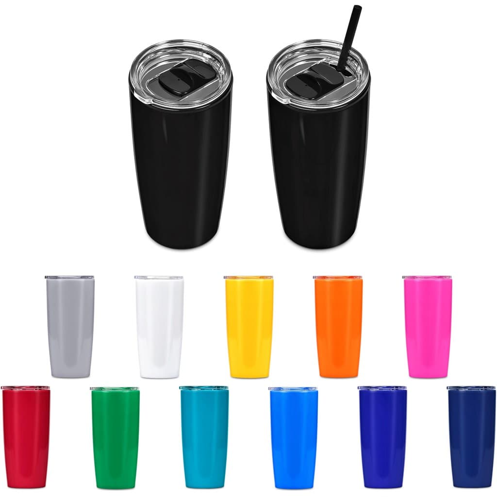 Altitude Daytona Plastic 2-in-1 Double-Wall Tumbler & Straw – 600ml
