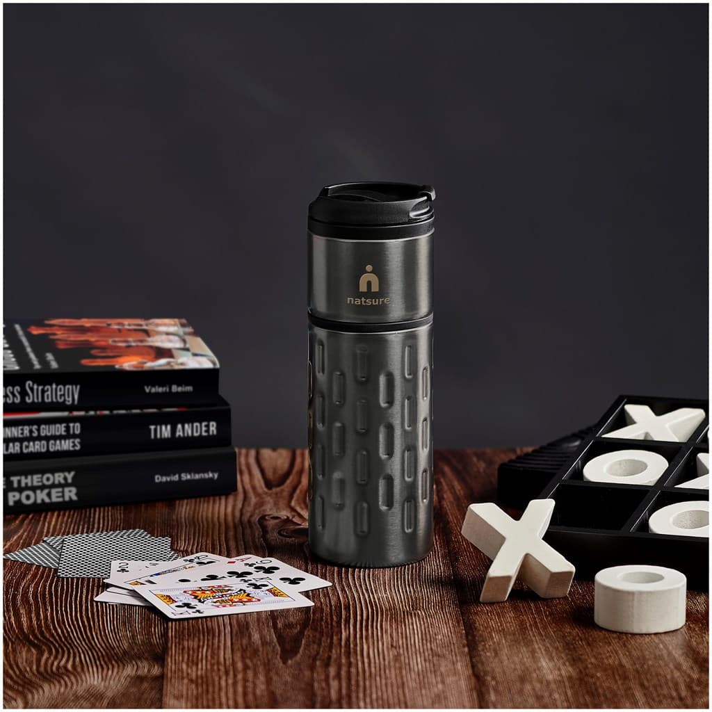 Serendipio Binary Stainless Steel & Plastic Double-Wall Tumbler – 450ml thumbnail 9