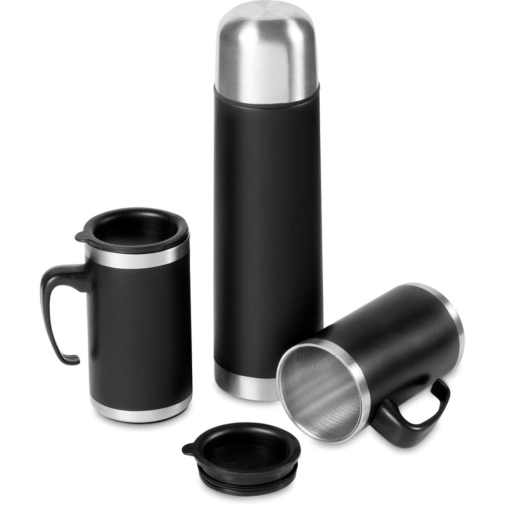 Cardinal Stainless Steel Vacuum Flask & Mug Set thumbnail 3