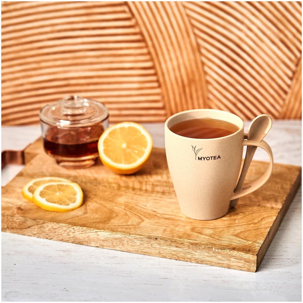 Okiyo Kawai Wheat Straw Mug & Spoon – 350ml thumbnail 14