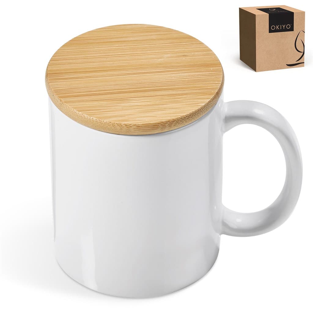 Okiyo Sozo Bamboo & Ceramic Sublimation Coffee Mug – 330ml thumbnail 4