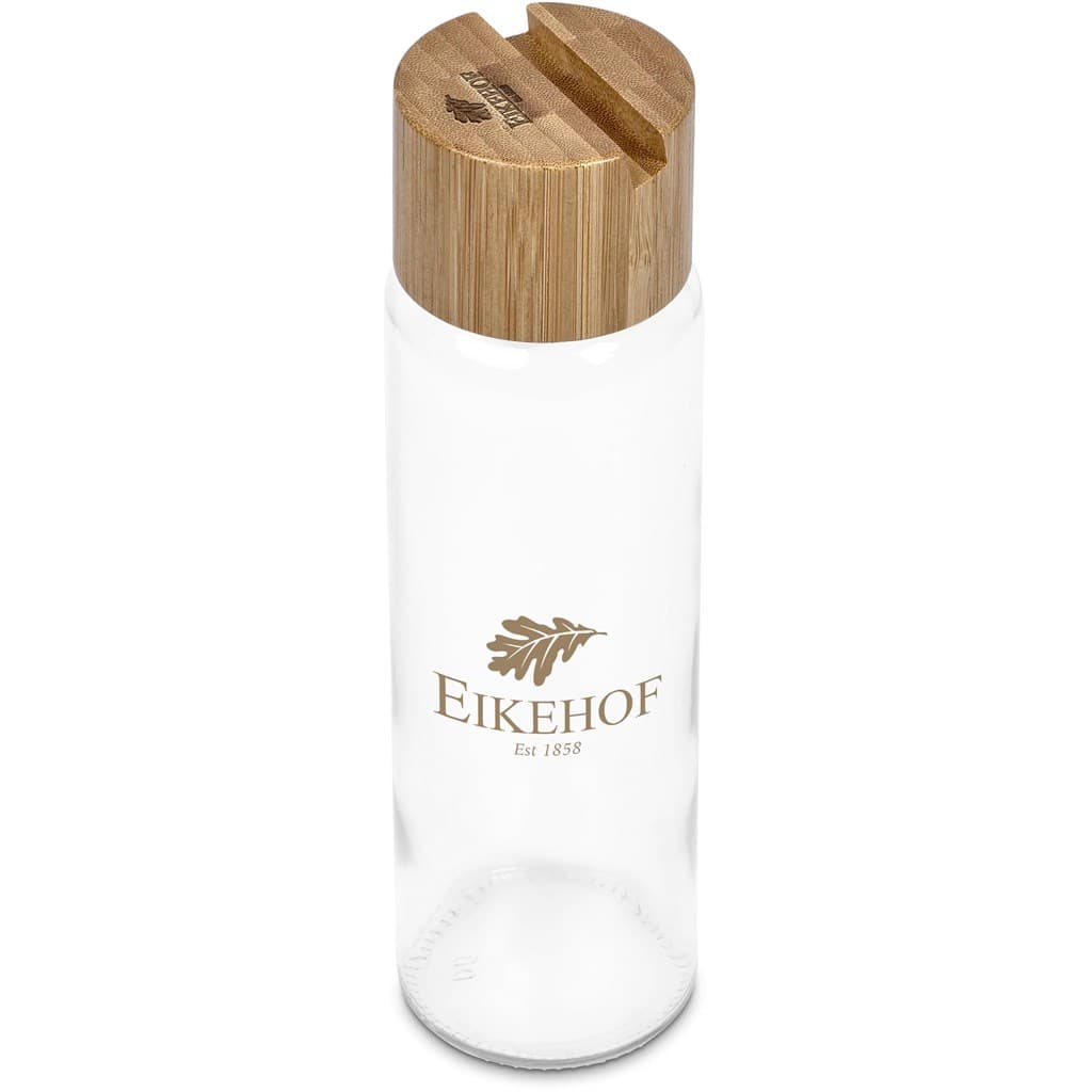 Okiyo Kenko Phone Stand Glass Water Bottle – 700ml