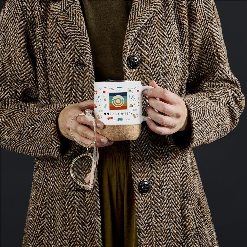 Serendipio Sienna Cork & Ceramic Sublimation Coffee Mug – 340ml thumbnail 11