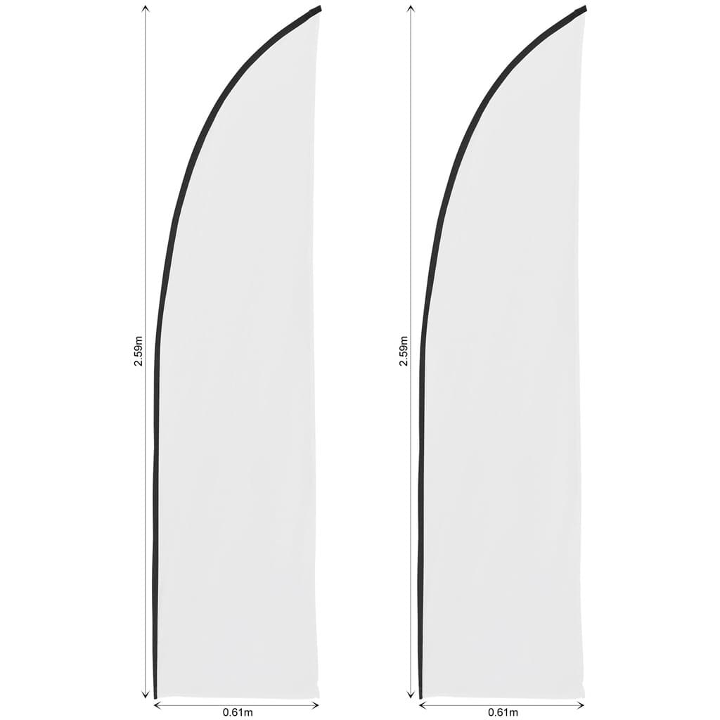 Legend 2m Sublimated Arcfin Flying Banner Skin – Set Of 2 (Excludes Hardware)